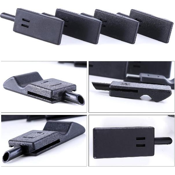 Door Lock Knobs Front/Rear Fits for Chevy/GMC Silverado/Sierra 2007-2013, Front Rear Driver Passenger Side Black Replaces 15844616