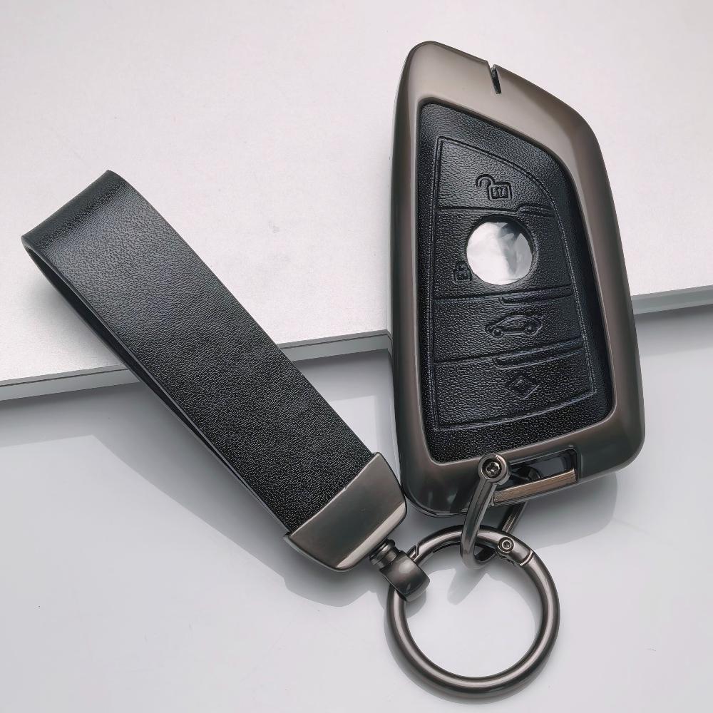 For Bmw 1 2 3 4 5 6 7 Series X1 X3 X4 X5 X6 X7 F10 F20 F30 G20 G30 G01 F15 F16 G02 G05 F34 Zinc Alloy Leather Car Key Case Bag