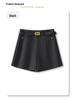 Women's Spring 2025 Casual A-line Suit Shorts - Loose, Wide-Leg, Four-Point Style