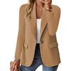 Women's Stylish, Long-sleeve, Solid-color, Fitted Cardigan Blazer for Autumn