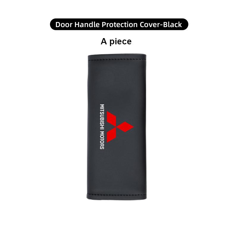 1/2pcs Leather Car Roof Armrest Pull Protection Cover Gloves Door Handle For Mitsubishi Outlander Lancer Cross Colt Xpander WM1