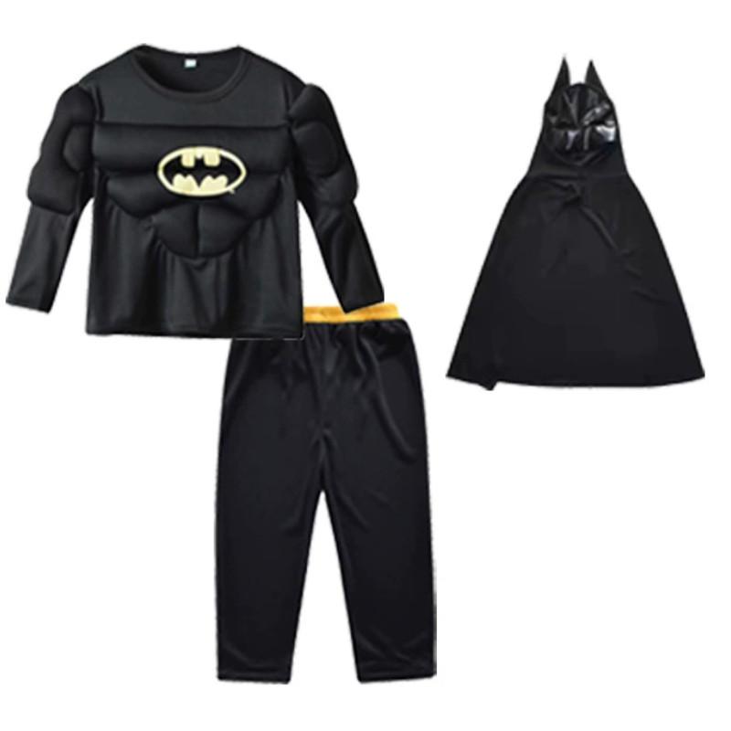 Spider Man Captain America Hulk Batman Superman Kinderen Cosplay Kostuum Set Met Polyester En Spandex Voor Halloween En Podiumshows