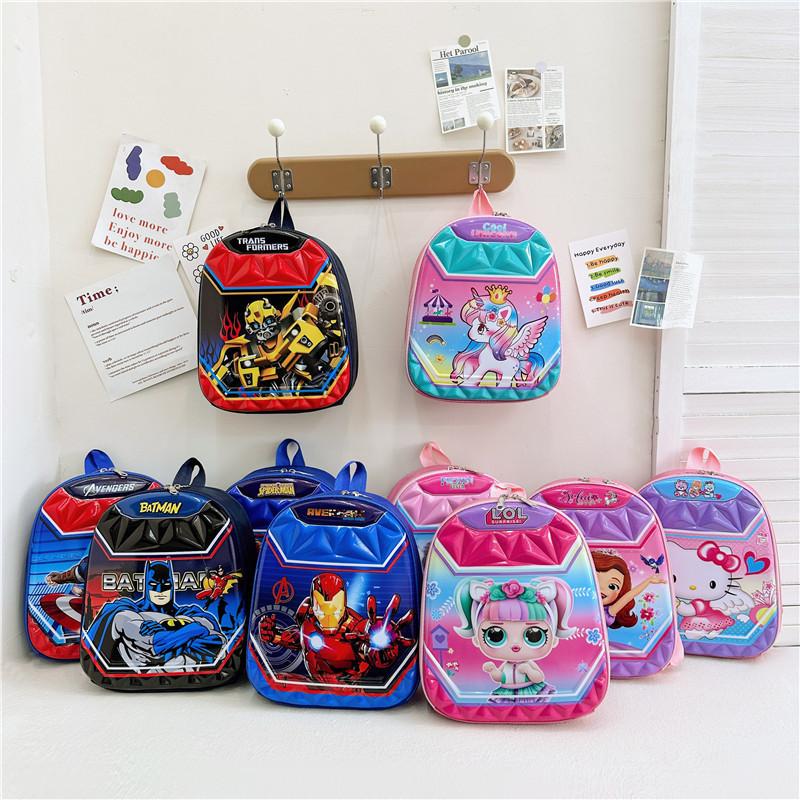 Entzückender Cartoon-Nylon-Rucksack für Kinder Niedliches Anime-Design für Jungen und Mädchen