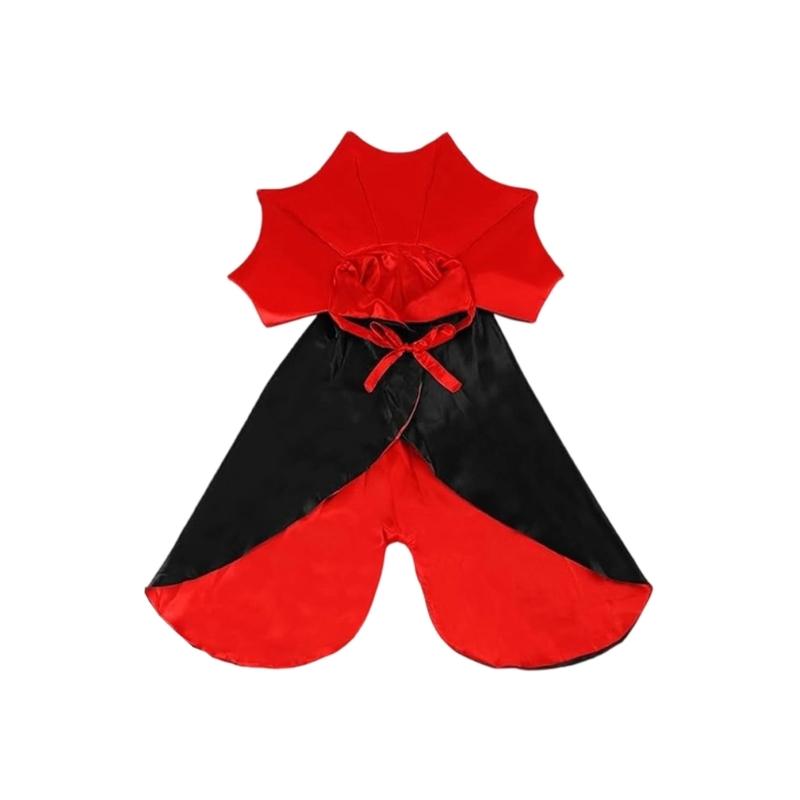 Holiday Pet Vampires Cloak Halloween Pet Costume With Adjustable Neck Tie For Small To Large Dog Festival Dressingup Capes