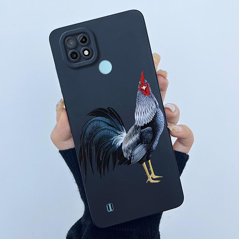 For Realme C21 RMX3201 / C21Y RMX3261 RMX3263 C25Y Phone Case Coque Soft Silicone Sweet Painted Girls Lovely Printed Back Cover