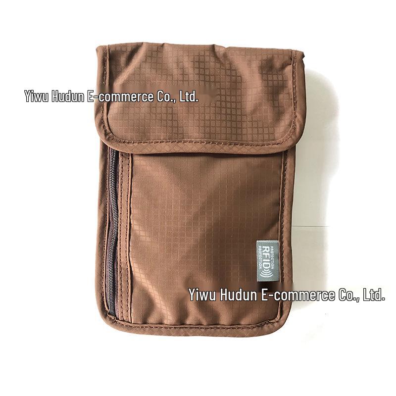 Unisex Waterproof Passport Holder & Travel Organizer with Neck Strap, Phone Pocket & Document Case