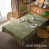 Bohemian Green Leaf Print Table Cloth Rectangular Party Picnic Dinner Decorative Tablecloth