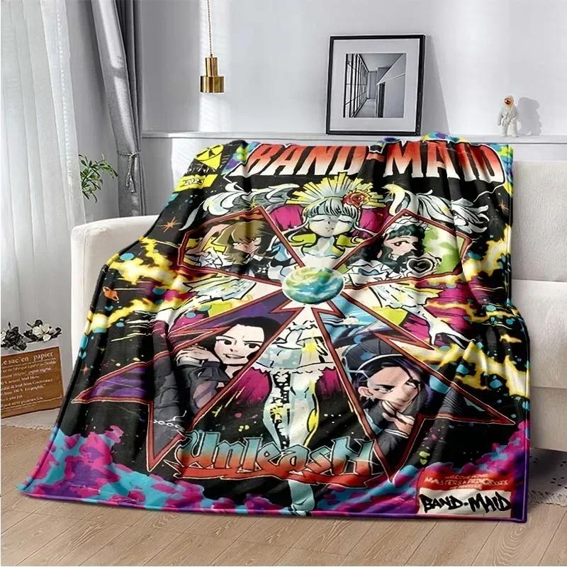 Band Maid Blanket Decke, Lightweight Warm Insulation Sofa Bed Office Car Knee Pads Blankets,Couverture,Deken,Frazada
