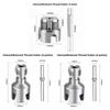 Integrated Internal External Pipe Threading Tool 1/2in 3/4in 1in Dual-Function Drill Compatible Threading Tool for Home Repairs