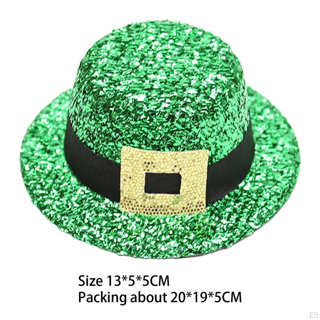 Festive Green Hat Hair Clip for St. Patrick's Day Celebration