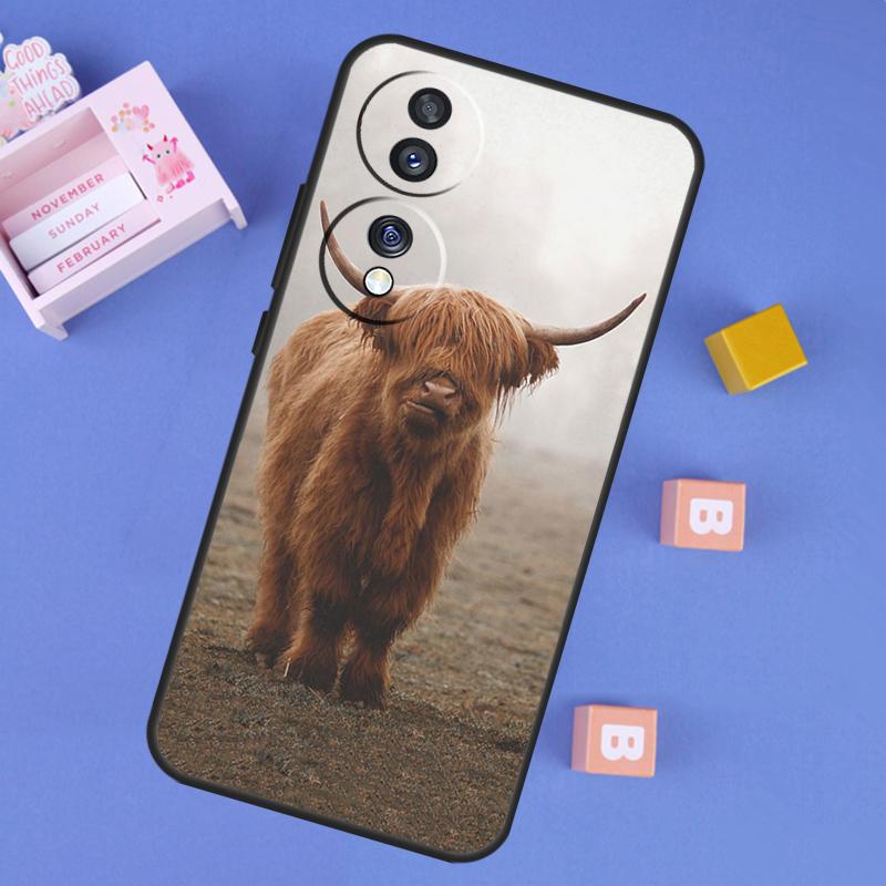 

Чехол с хайлендскими коровами для Honor 400 Pro 200 70 90 Lite X9a X9b X9c X9d X8b X8c Win RT Magic 8 5 6 7 Pro Honor X9a