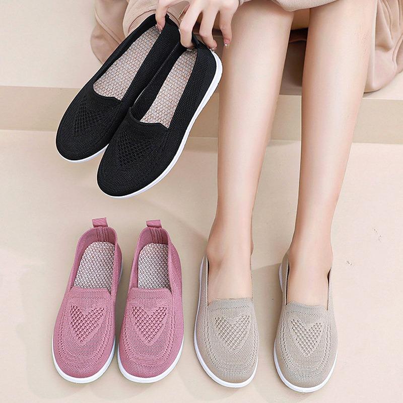 Beijing cloth shoes new women's shoes casual breathable flat-soled single shoes one pedal soft-soled shoes casual shoes