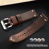 18mm 20mm 22mm 24mm 26mm Vintage Cowhide Watch Band Handmade Stitching Leather Strap for Panerai for Seiko Smartwatch Wristband