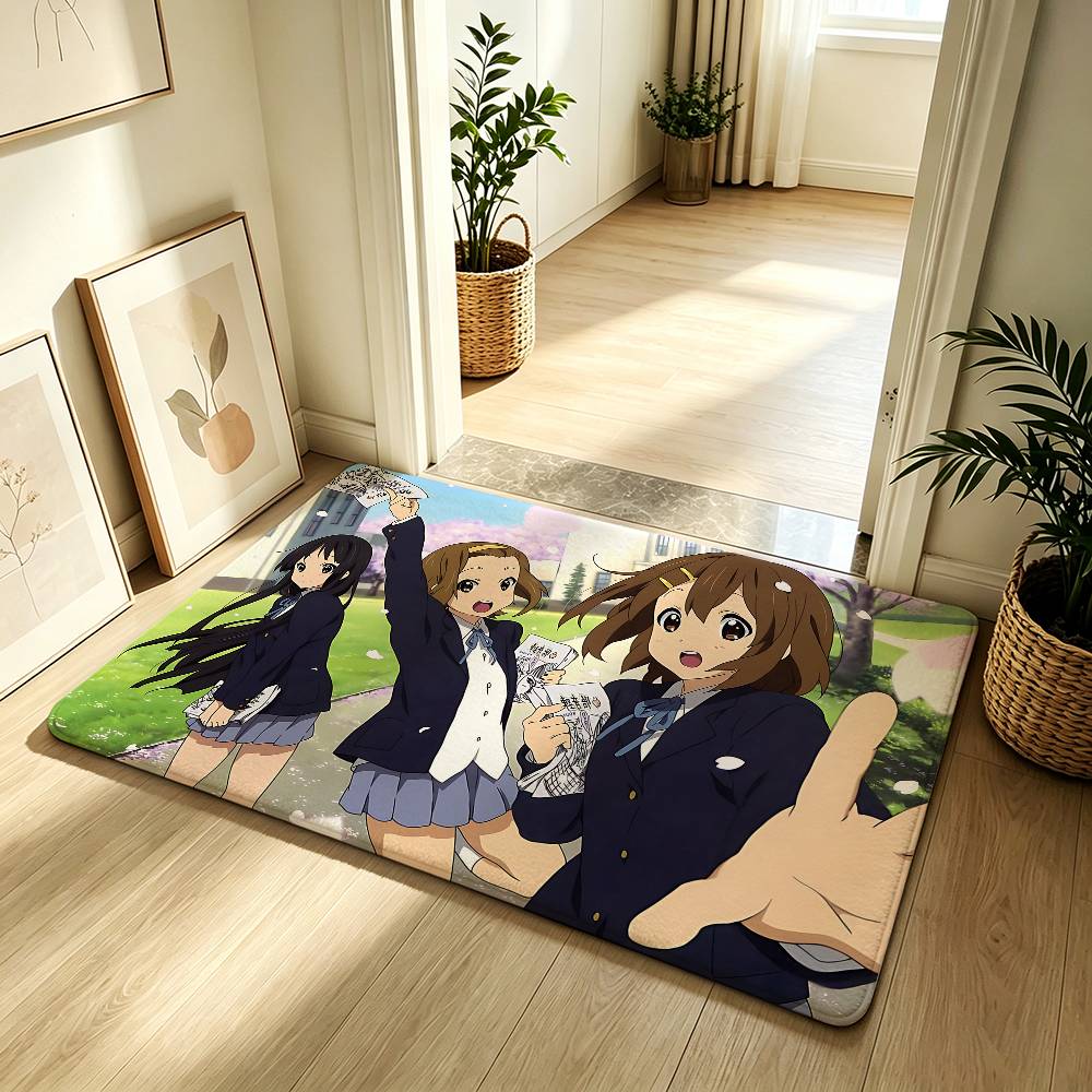 Anime K-K-ON! Carpet Bathroom Anti-slip Mat Door Mat Home Decoration Mat Entrance Door Mat Scratch-resistant Door Mat