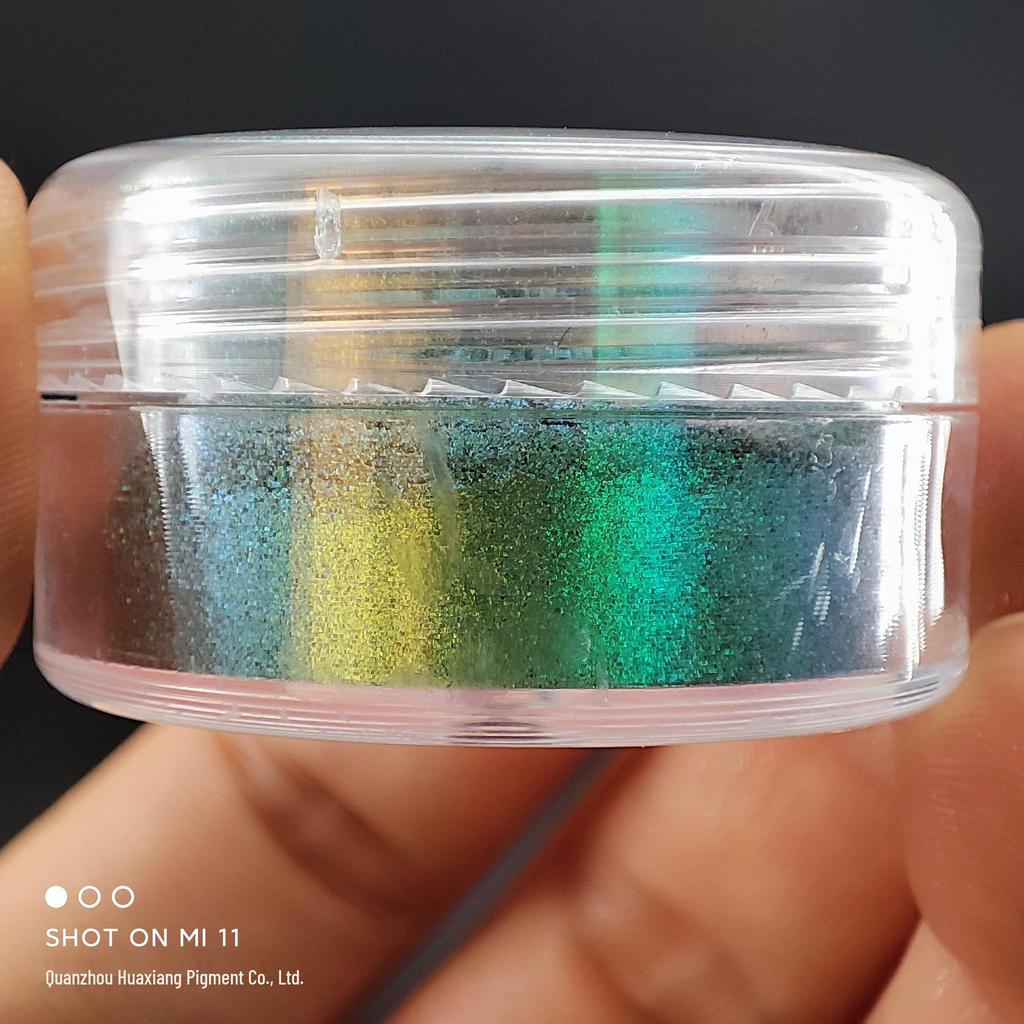 Chamäleon Farbwechselndes Nagel- & Augen-Glitzerpuder-Set