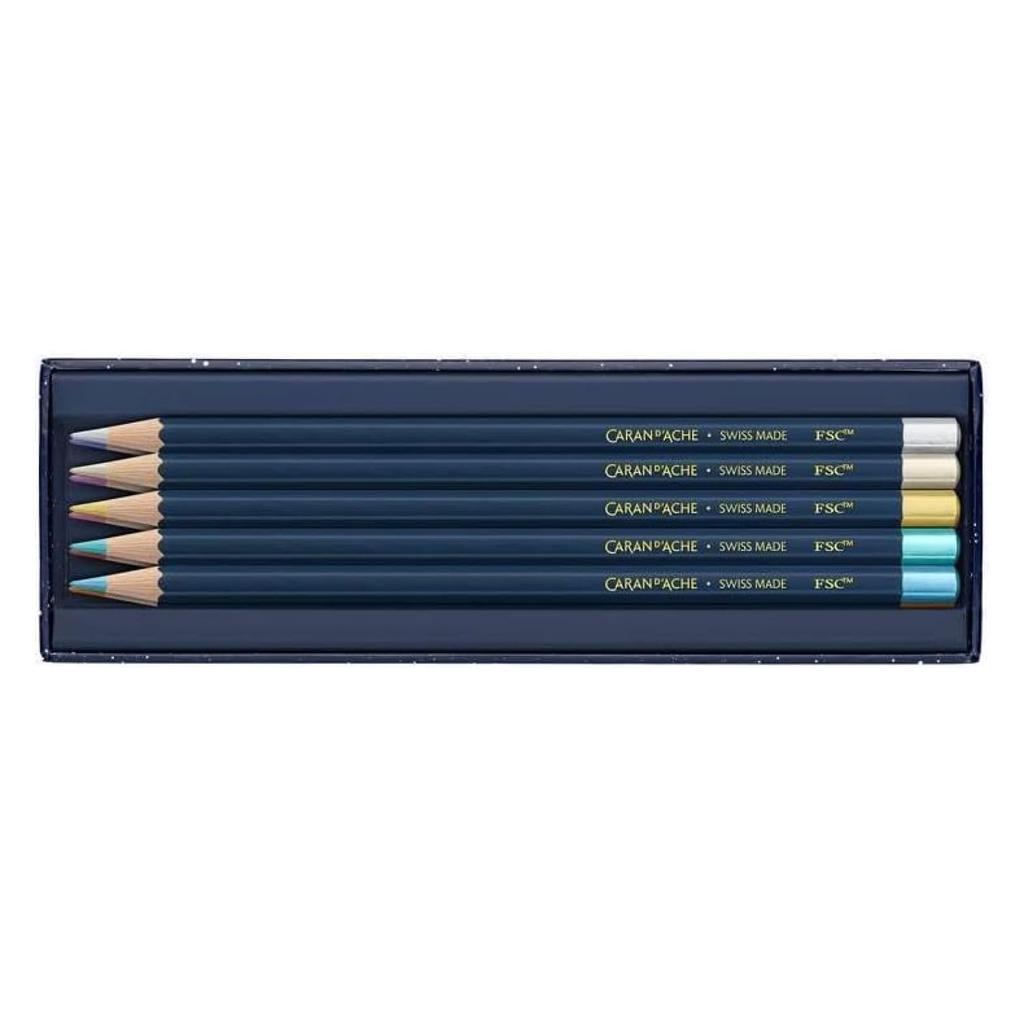 CARAN Caran Colored Christmas 2024 10 Limited Officially Imported D'ACHE d'Ache Pencils, Oil-Based, Set, Colors, CC1284-024, Edition,