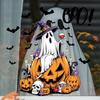 Cartoon, Halloween, Terrifying Pumpkin Ghost, Window Stickers, Festival Decoration, Static Stickers, Party Decoration Stickers, Festival Glass Sticker