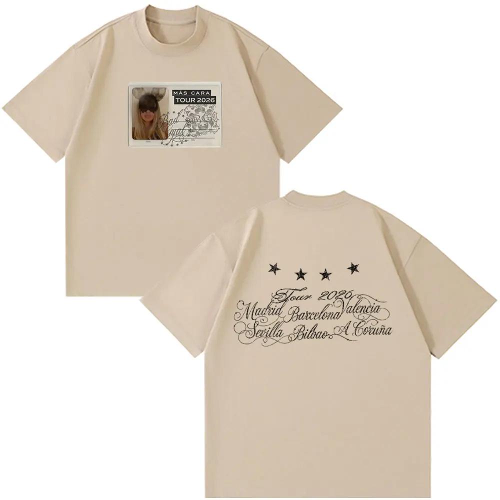 

Singer Bad Gyal 2026 Tour Print Tees Unisex Women Vintage Fashion Tshirt Summer Shortsleeved Loose Harajuku Streetwear Tshirts 4XL
