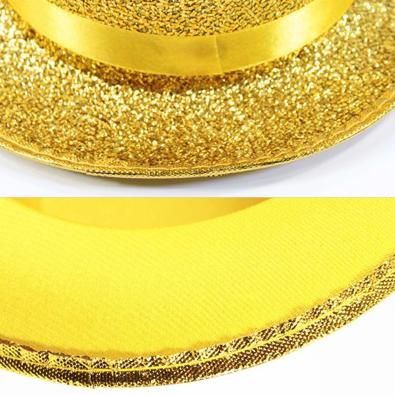 Lincoln Hat Flat Top Hat Jazz Hat Stage Performance Magician Hat Colorful Halloween Colorful Performance Hat