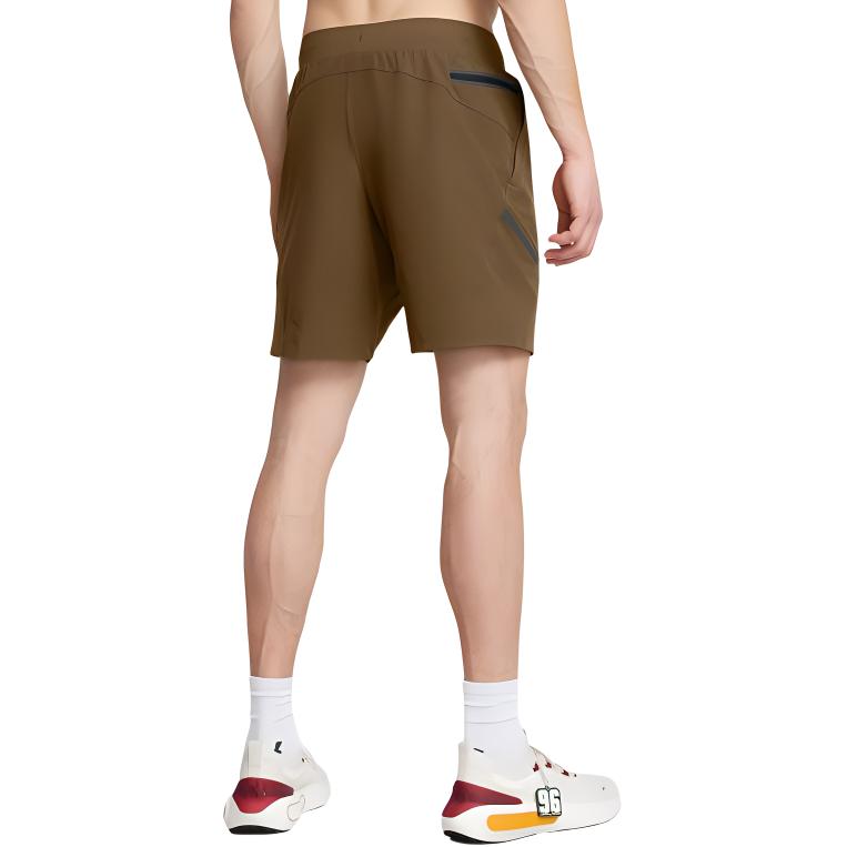 Under Armour Niepowstrzymane sznurowane szorty casualowe ze średnim stanem Męskie szorty Coyote-Brown 1370378-498