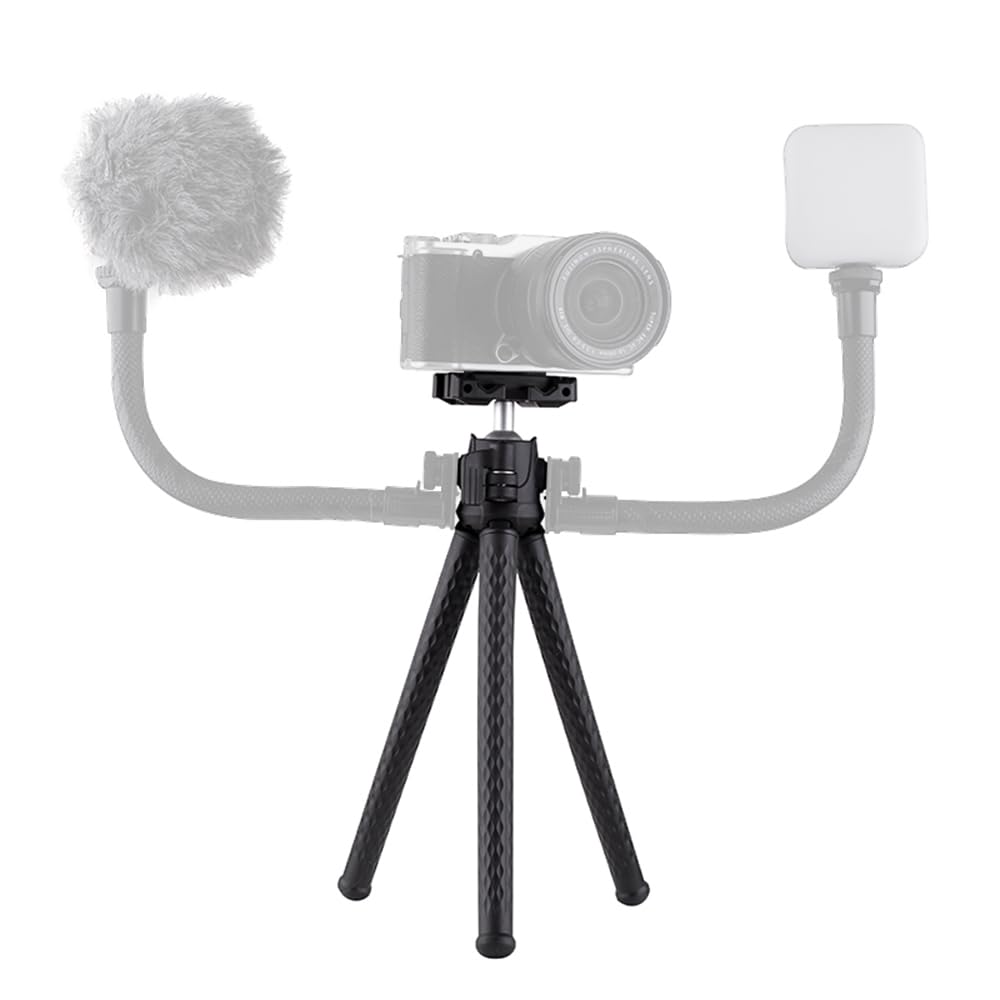 Goocong F2 Flexible Tripod for Smartphones and Black Cameras,