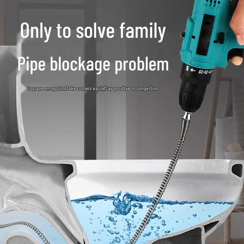 Pipe Unblocking Tool: Effective Toilet Plunger with Soft Spring for Quick Drain and Pipe Clearing
