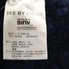 SEE BY CHLOE Short sleeve knit one piece 38 Navy Women Used