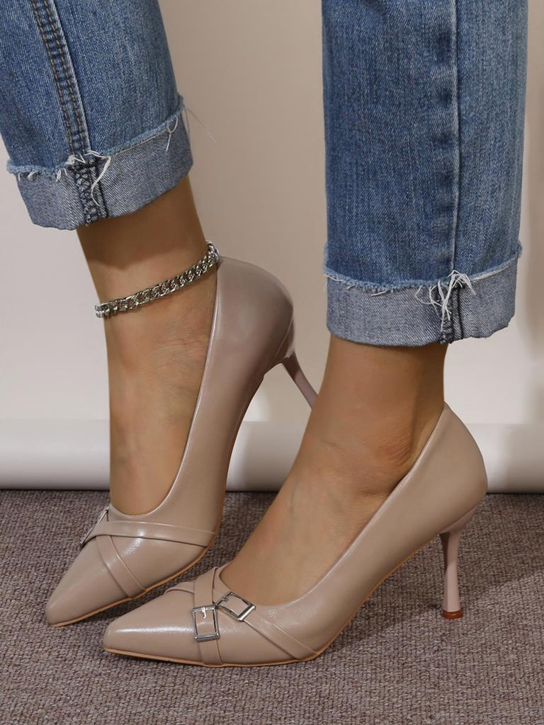 Fashion High Heels Women Sexy Sandals Pointed Toe Slingback Shoes 2024 Summer New Slippers Elegant Dress Pumps Cozy Femme Shoes