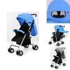Compact Folding Baby Stroller With Adjustable Backrest Ideal For Infants And Toddlers