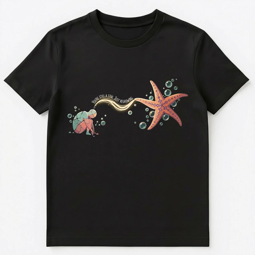 Stärkendes Seesternwachstum Inspirierendes Design Unisex T-Shirt