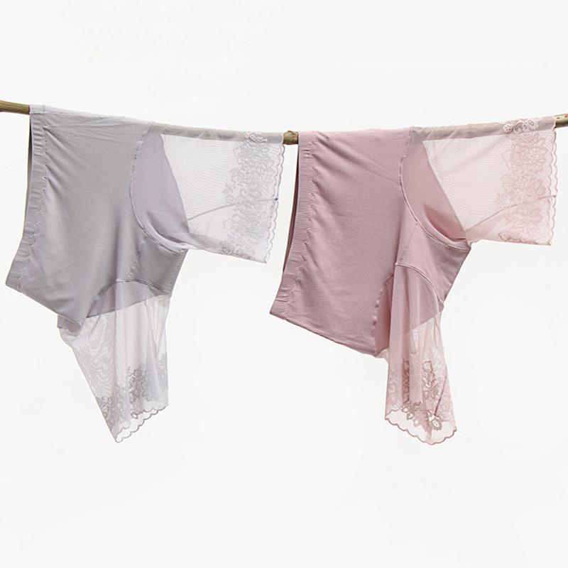 Plus Size Safety Short Pants Women Summer Seamless Under Skirt Pants Anti Chafing Boxers Female Sexy Lace Boyshorts Women