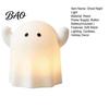 Novelty Ghost Shape Decor Cute Resin Night Light for Bedroom, Decorative Warm LED Lamp Holiday Home Decoration Gift Halloween Party Desk Decor,