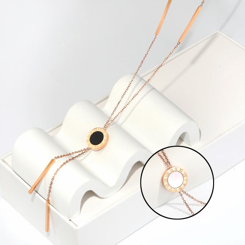 Design Contemporary Korean Tassel Necklace With Geometric Elements For Fashion Womens