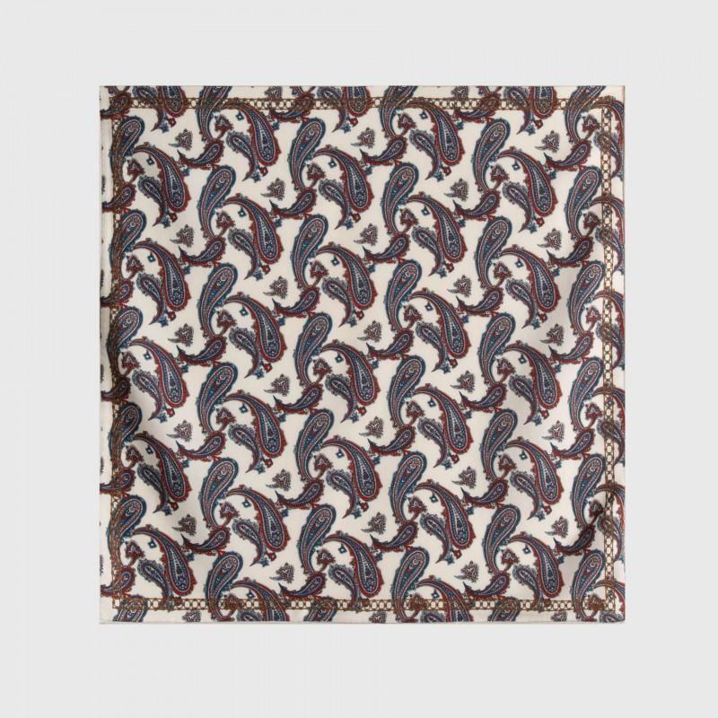 Womens Silk Wool Square Scarf Double-sided Print Elegant Shawl Winter Warmth Sun Protection