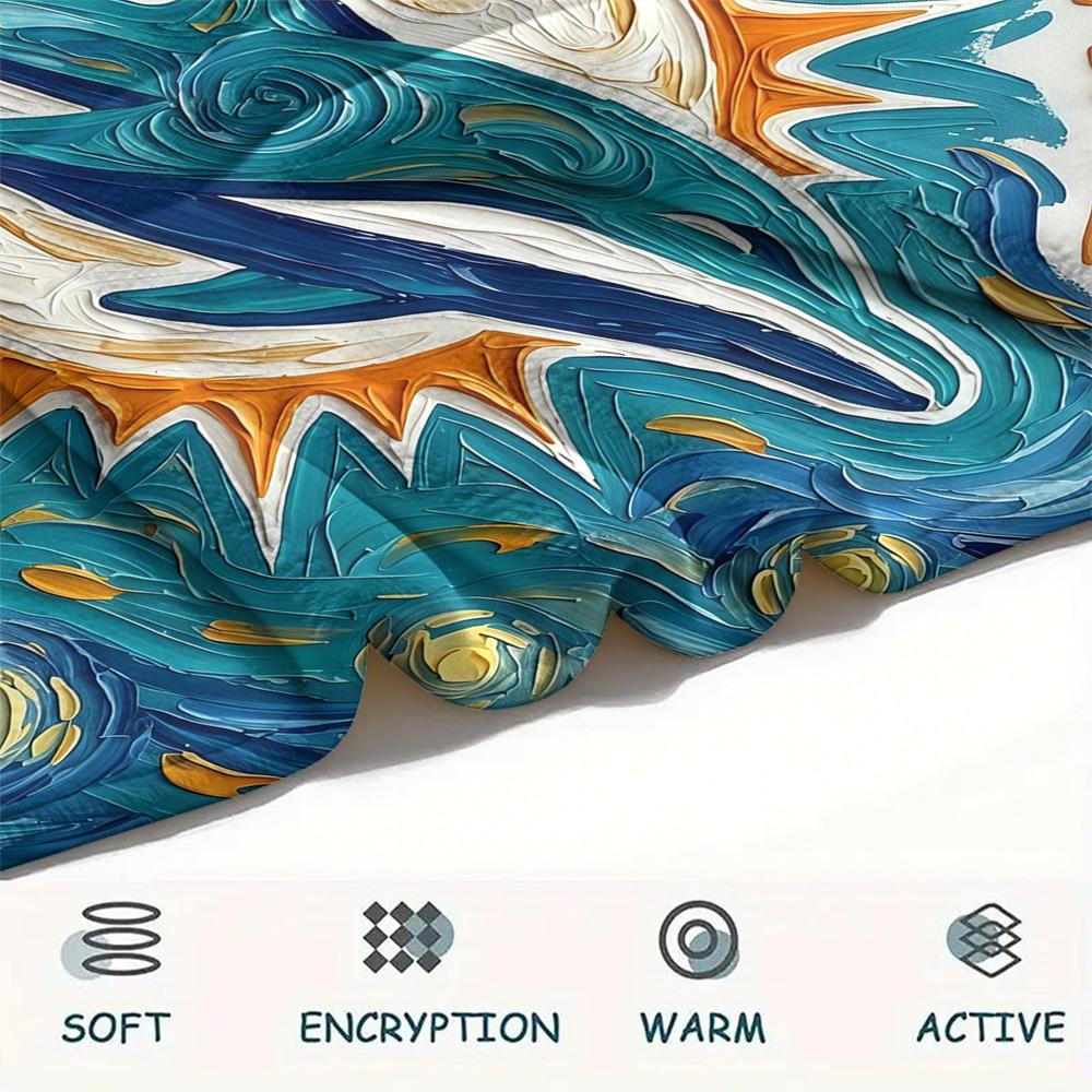 Custom Name Miami Dolphins2 Flannel Blanket, High Quality Comfortable for All Seasons, Home Decor, Warmth and Comfort