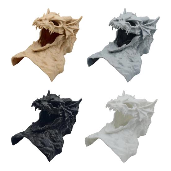 Drachen-Design Aquarium-Höhle 3D-gedruckter Fischtunnel Versteck unter Kies Tunnel mit Sichtfenster