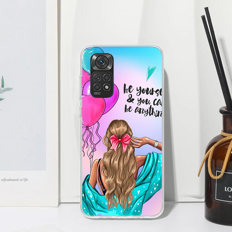 Woman Fashion Girl Super Mom Baby Phone Case For Xiaomi Redmi Note 15 13 14S 14 Pro Plus 12S 11S 10S 12 11E 10 11T Art Fundas Ba