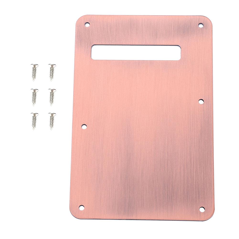 Pickguard Tremolo Cavity Cover Back Plate for ST Electric Guitar (Silver)