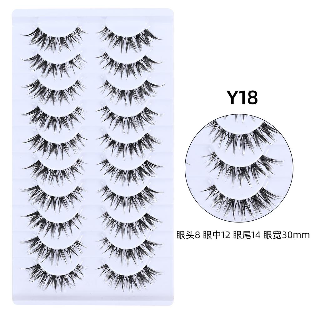 Whole One-piece False Eyelashes Hard Stems Natural Thick COS Thai Makeup Little Devil Daily 2026