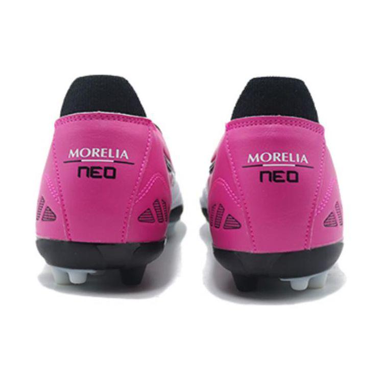 Mizuno Morelia Neo Comfortable Versatile AG (Rubber Short Studs) Non-Slip Wear-Resistant Soccer Shoes Men Soccer Shoes White Purple Black P1GA218509
