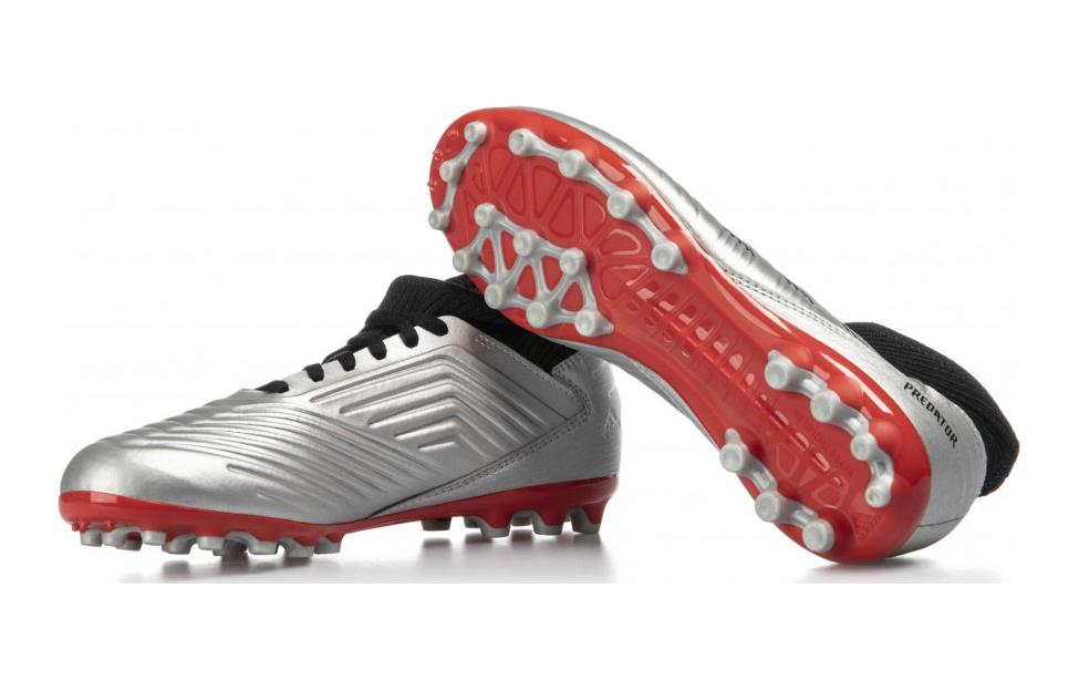 adidas PREDATOR 19.3 Abrasion Resistant Low Top Kids' Soccer Shoes Silver Black Kids' G25798