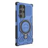 For Samsung Galaxy S24 Ultra Magnetic Case Rotating Metal Kickstand PC + TPU Phone Back Cover