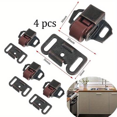 4pcs Bead Cabinet Door Latch Cabinet Door Roller Clip Snap Lock