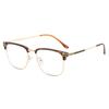 New Retro Large Business Casual Eyewear: Lightweight, Comfortable, Anti-Blue Light Eyebrow Frame.