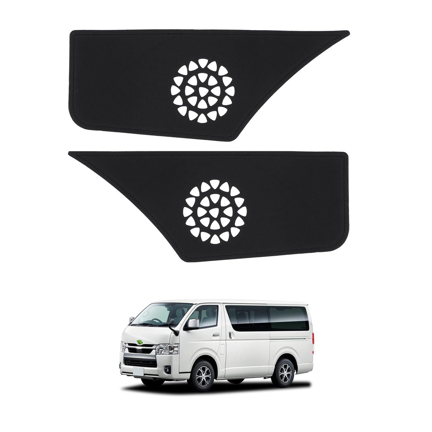 

CARTIST Door Kick Guards Door Trim Protectors for Toyota Hiace Regius Ace 200 Series Models 1 2 3 4 5 Wide DX Super GL Vehicle-Specific Black 2-Piece