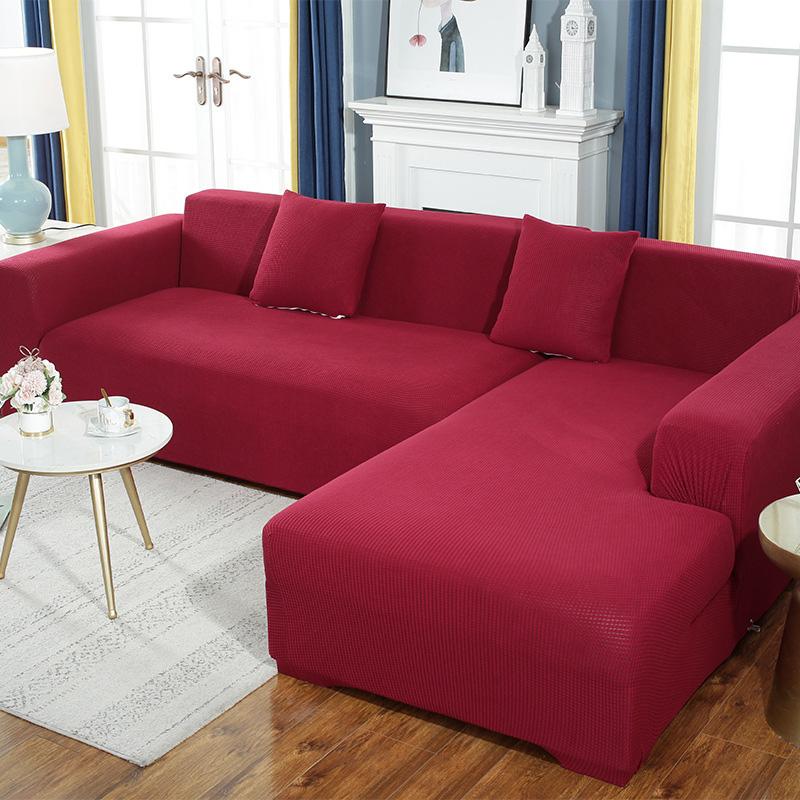 

Эластичный жаккардовый чехол для дивана, эластичные однотонные чехлы для дивана для гостиной, чехол для дивана, защита для мебели