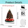 1Pc 2D Elegant Acrylic Christmas Decoration Snowhouse & Reindeer Scene Home Office Ornaments Festive Warm Party Gift Photo Props