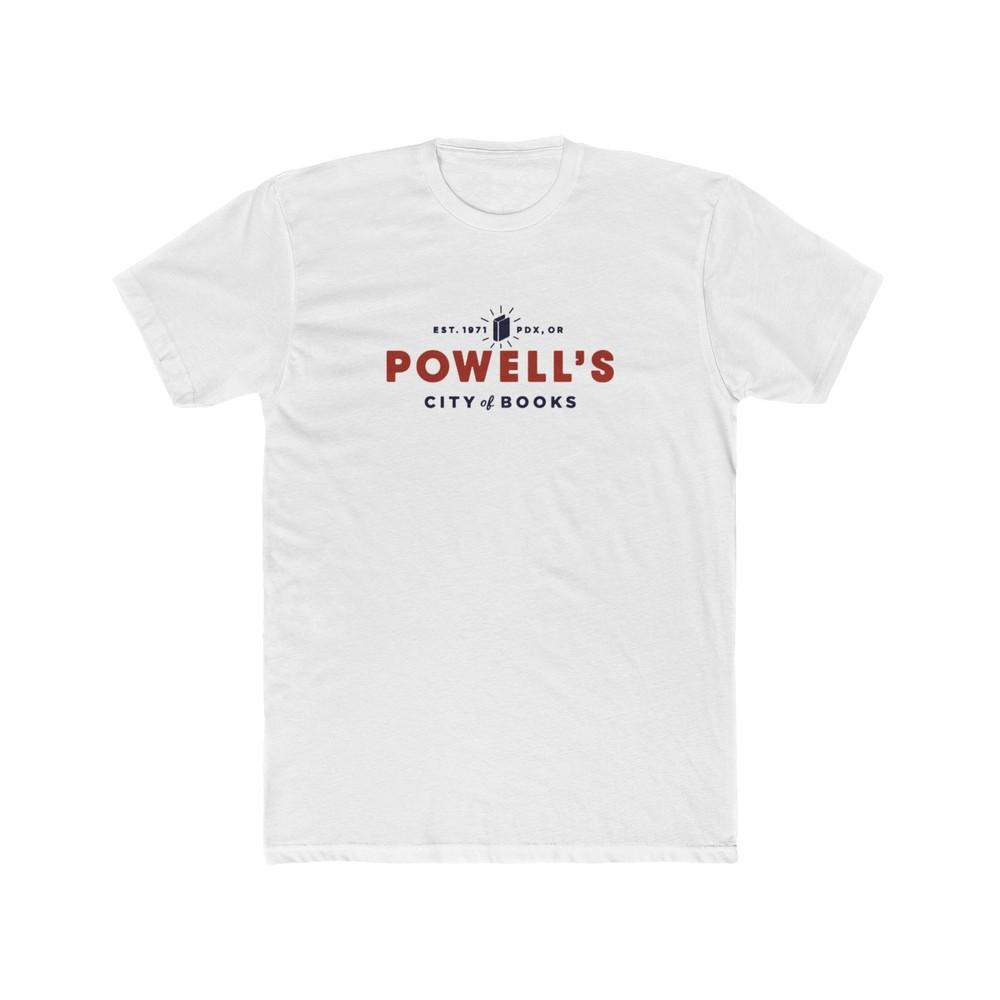POWELL#039;S City of Books Bar Men#039;s Cotton Crew Tee Portland Oregon Unisex T-Shirt XXXXL