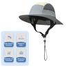 Klobouk na ochranu proti slunci Měkký prodyšný, široký okraj odolný proti UV záření, voděodolný klobouk proti slunci s nastavitelným páskem na bradu
