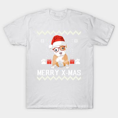 T-shirt Dames Merry X Mas Hond Harajuku Print Kawaii T-shirt Zomer Korte Mouw Dames T-shirt Top Tee